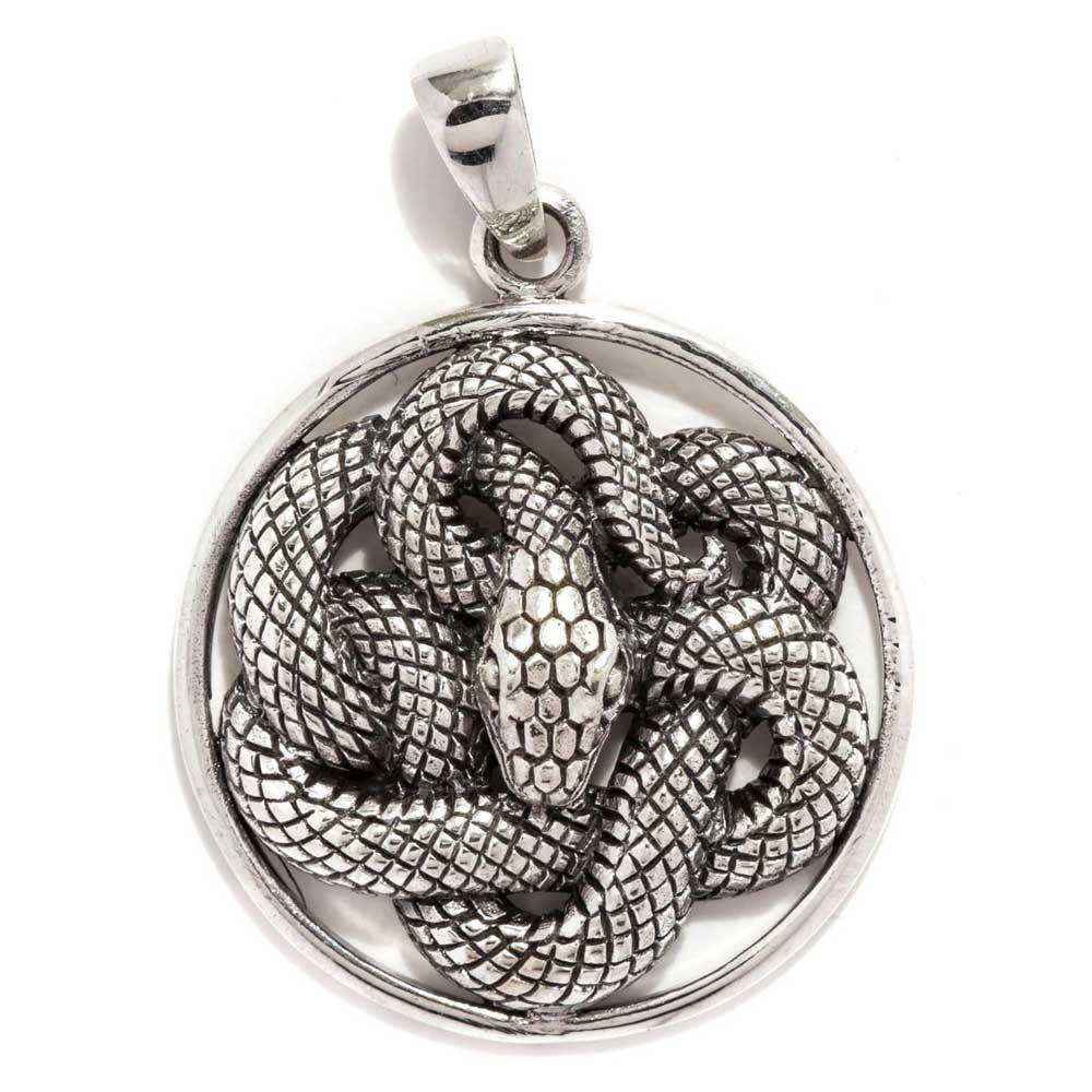 Schlangen Anhänger Schmuck 925er Silber keltischer Knoten - Firma Holzenplotz - Silberketten-Goldketten.de 