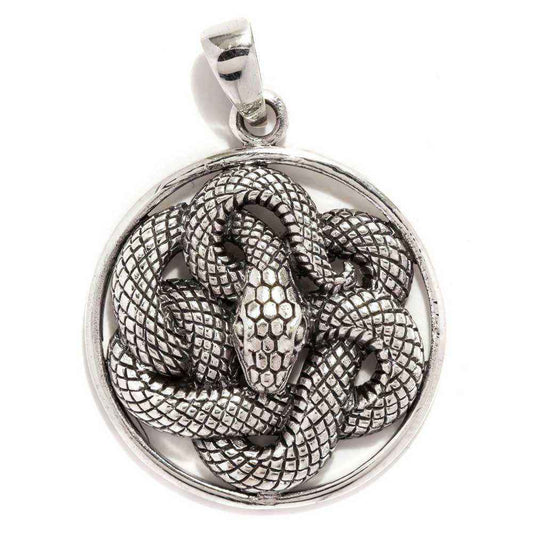 Schlangen Anhänger Schmuck 925er Silber keltischer Knoten - Firma Holzenplotz - Silberketten-Goldketten.de 