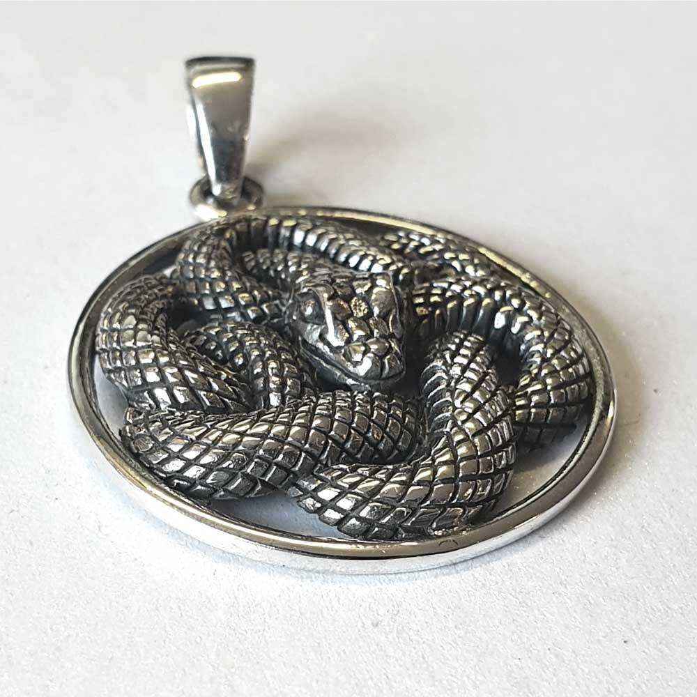Schlangen Anhänger Schmuck 925er Silber keltischer Knoten - Firma Holzenplotz - Silberketten-Goldketten.de 