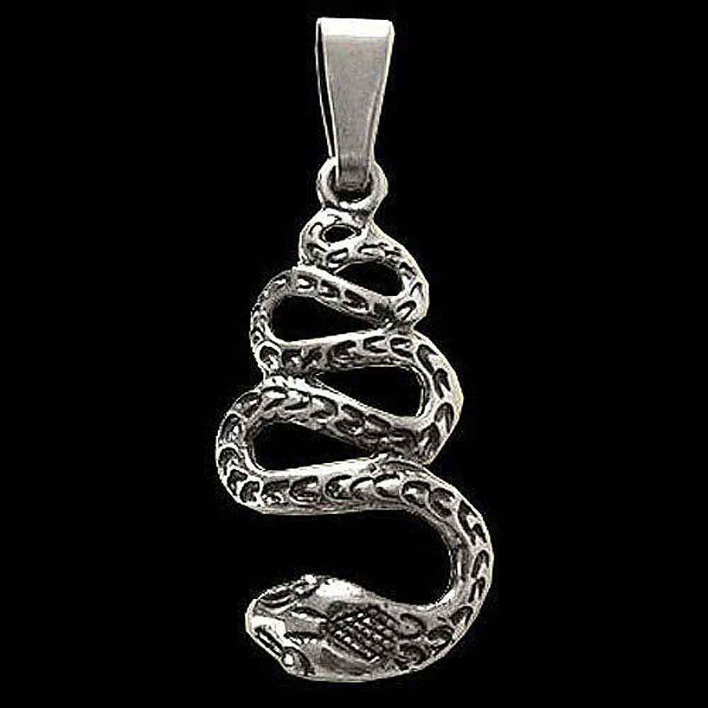 Schlangen Schmuck Anhänger 925er Silber - Schlangen - 37x15mm