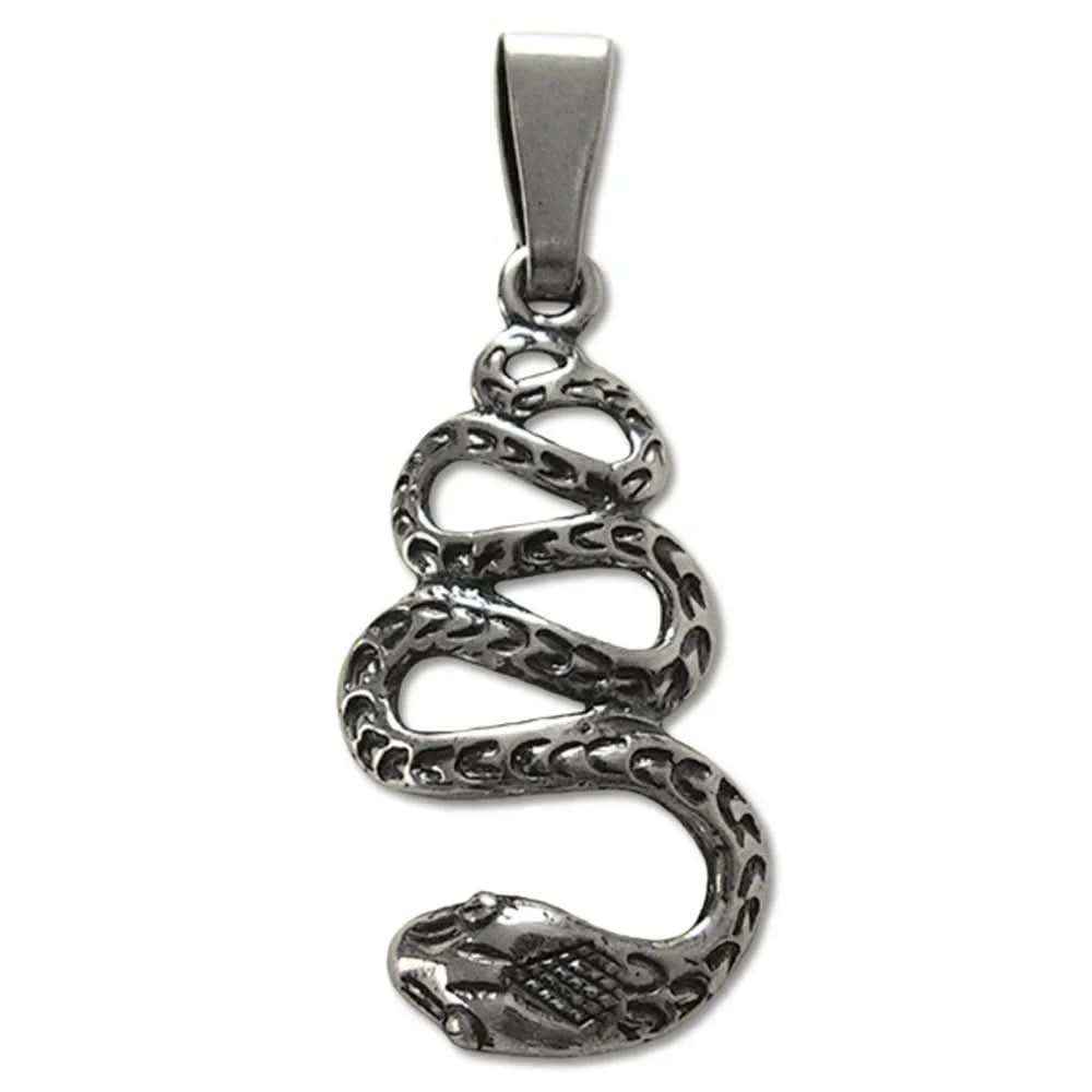 Schlangen Schmuck Anhänger 925er Silber - Schlangen - 37x15mm