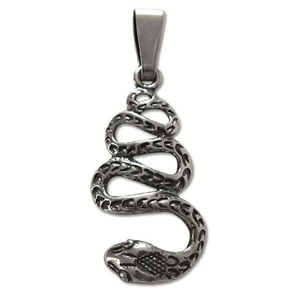 Schlangen Schmuck Anhänger 925er Silber - Schlangen - 37x15mm