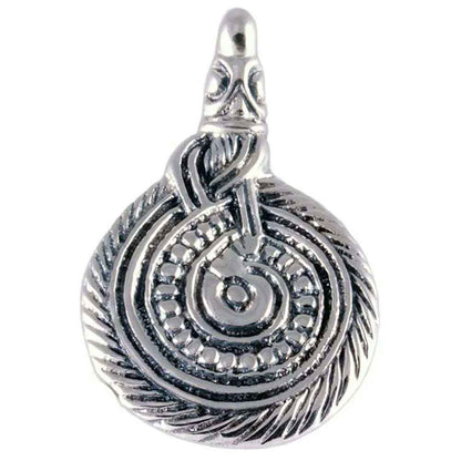 Schlangenamulett Schmuck Anhänger 925er Silber - Wikinger - 20x30mm