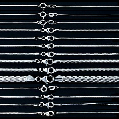 Schlangenkette Halskette  925 Sterlingsilber Auswahl