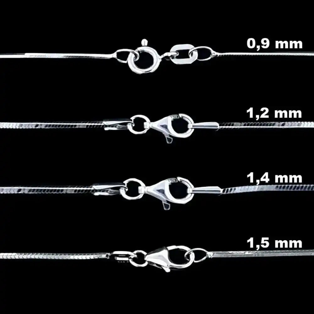 Schlangenkette Halskette  925 Sterlingsilber 