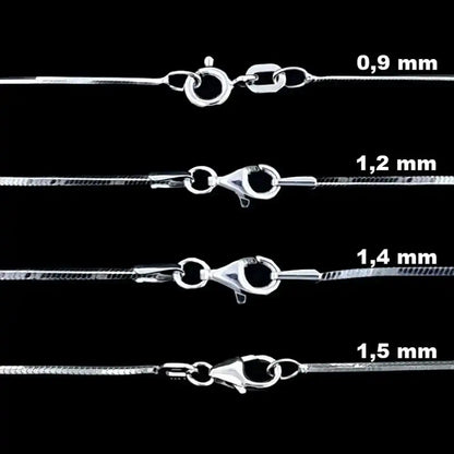 Schlangenkette Halskette  925 Sterlingsilber 