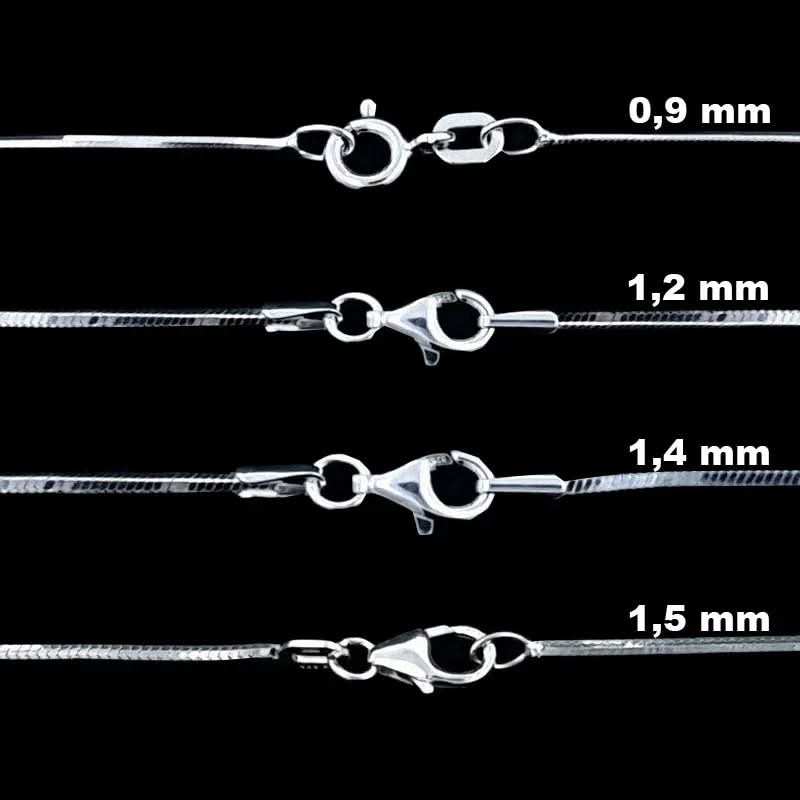 Schlangenkette Halskette  925 Sterlingsilber 