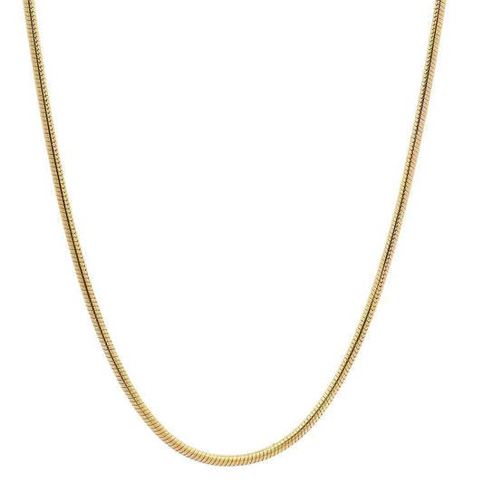 Schlangenkette Halskette Breite 0,9 mm - 333 - 8 Karat Gold Auswahl - Firma Holzenplotz - Silberketten-Goldketten.de 