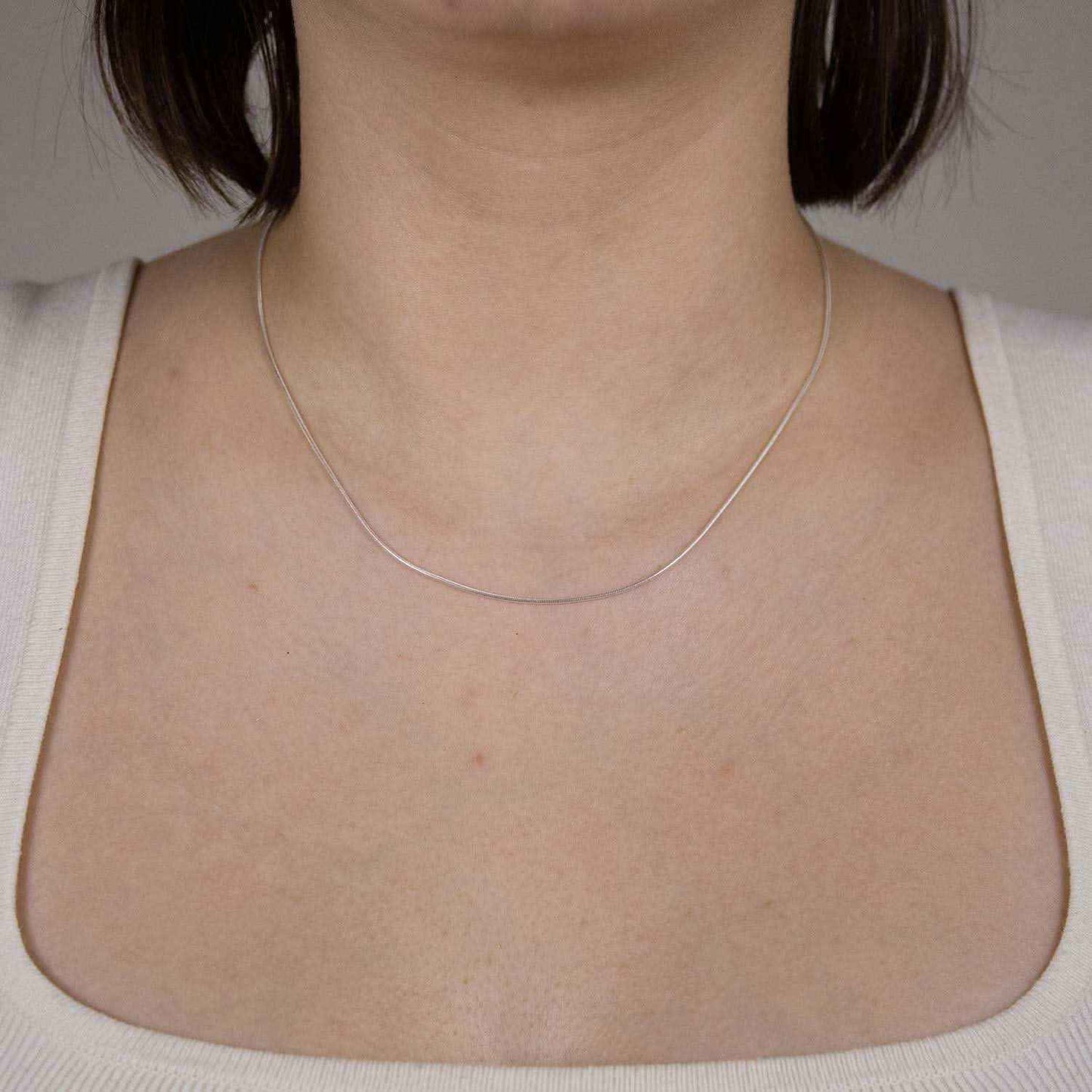 Schlangenkette Halskette Breite 0,9 mm - 925 Sterlingsilber Auswahl