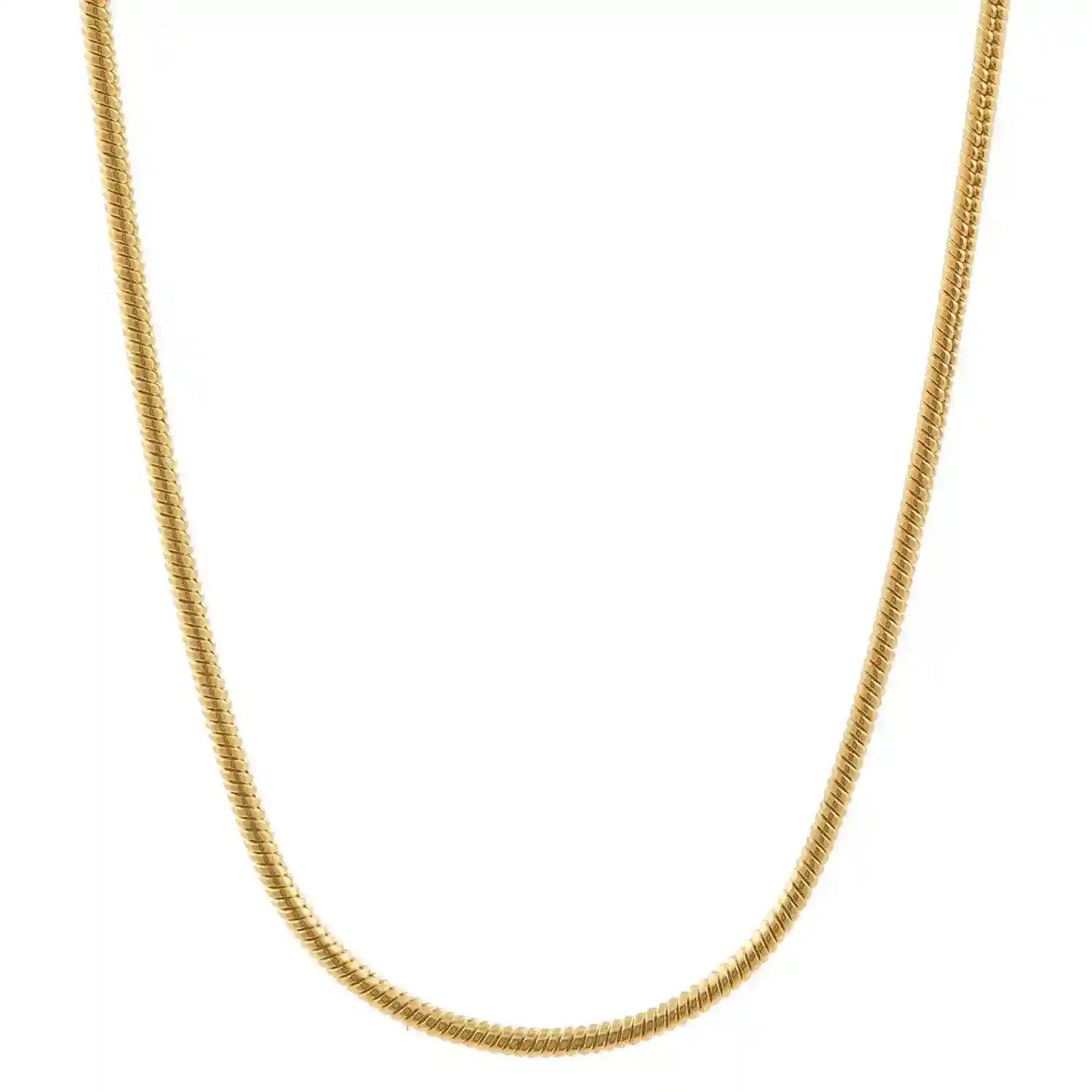 Schlangenkette Halskette Breite 1,0 mm - 750 - 18 Karat Gold Auswahl