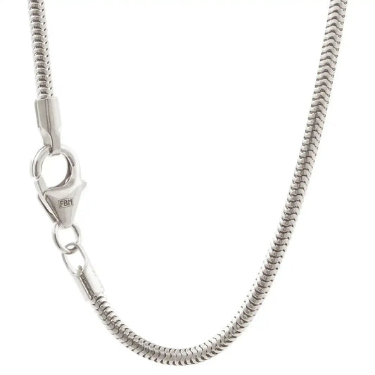 Schlangenkette Halskette Breite 1,6 mm - 925 Sterlingsilber Auswahl