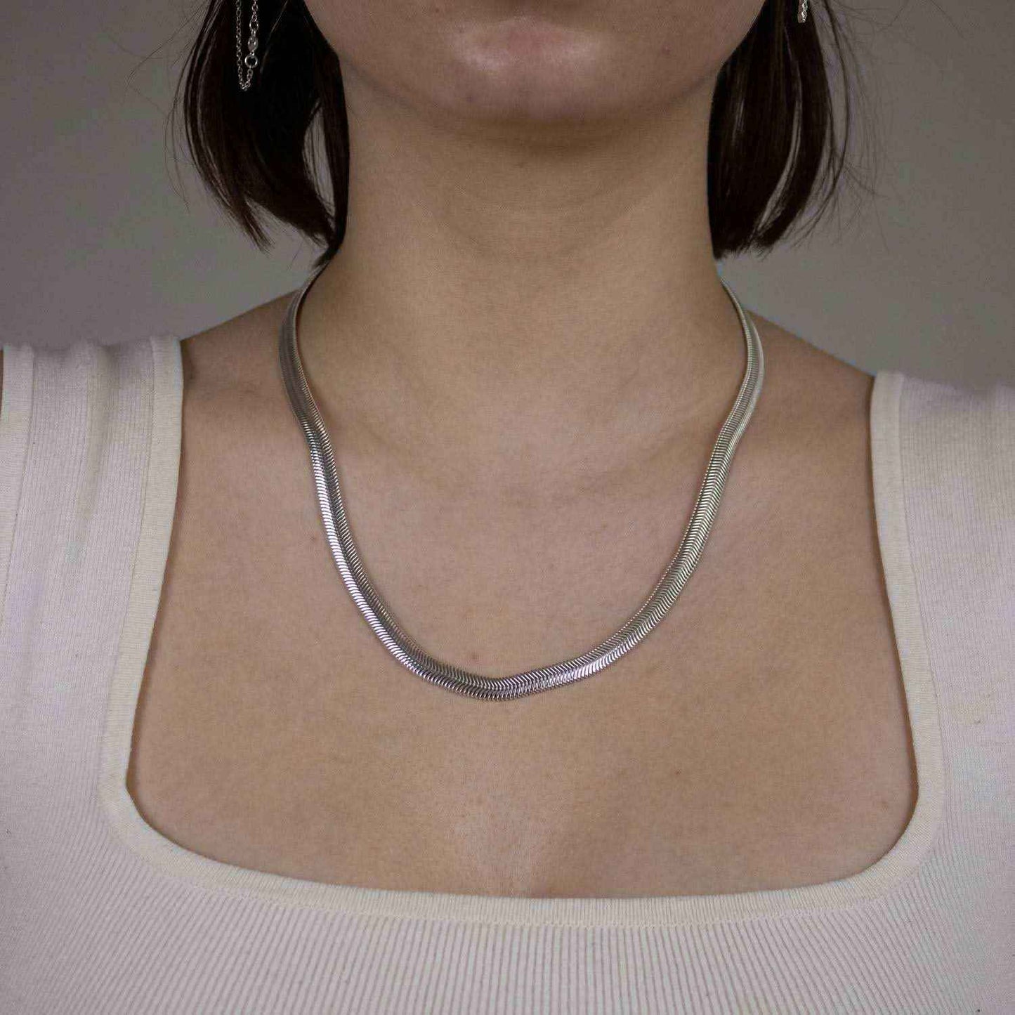 Schlangenkette Halskette Breite 6,3 mm - 925 Sterlingsilber Auswahl
