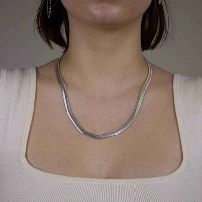Schlangenkette Halskette Breite 6,3 mm - 925 Sterlingsilber Auswahl