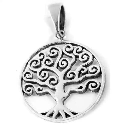 Schmuckanhänger Baum des Lebens 925er Silber - Lebensbaum - 29x21mm