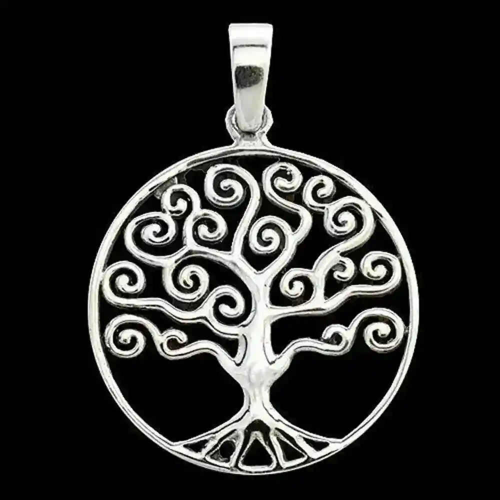 Schmuckanhänger Baum des Lebens 925er Silber - Lebensbaum - 29x21mm