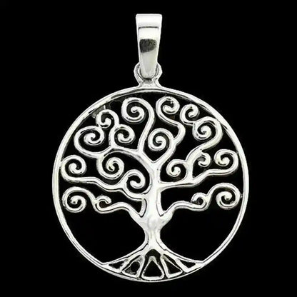 Schmuckanhänger Baum des Lebens 925er Silber - Lebensbaum - 29x21mm