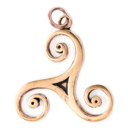 Schmuckanhänger Große Triskele Bronze Schmuck - Triskel - 40x34mm