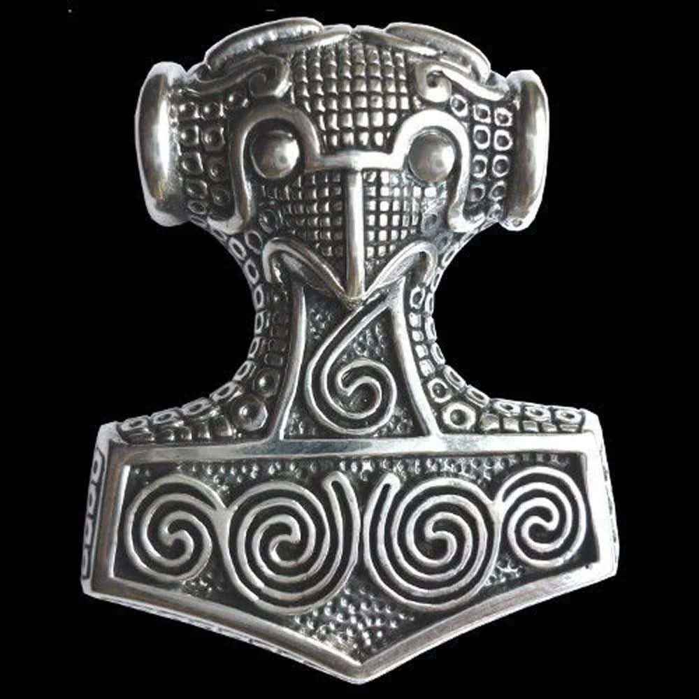 Schonenhammer Schmuck Anhänger 925er Silber - Thorhammer - 38x44mm