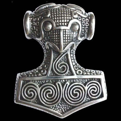 Schonenhammer Schmuck Anhänger 925er Silber - Thorhammer - 38x44mm