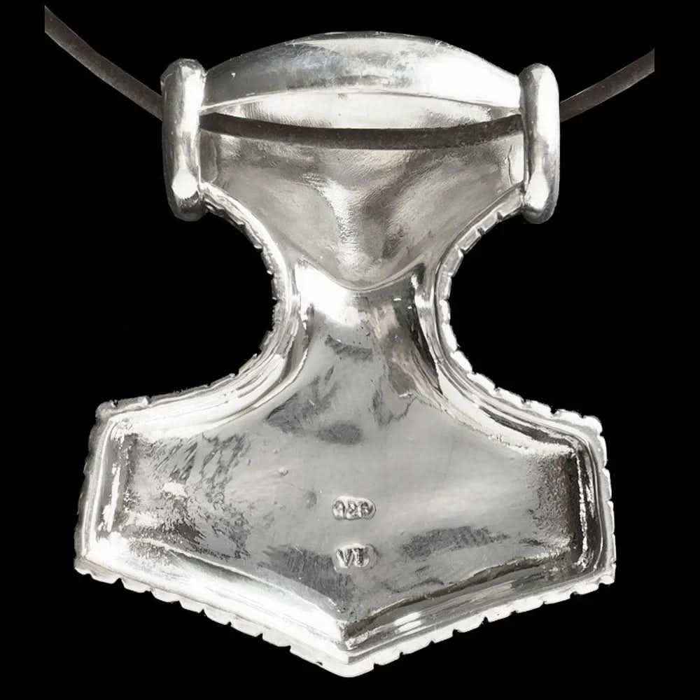 Schonenhammer Schmuck Anhänger 925er Silber - Thorhammer - 38x44mm