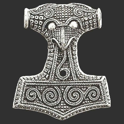 Schonenhammer Schmuck Anhänger 925er Silber - Thorhammer - 43x 51mm
