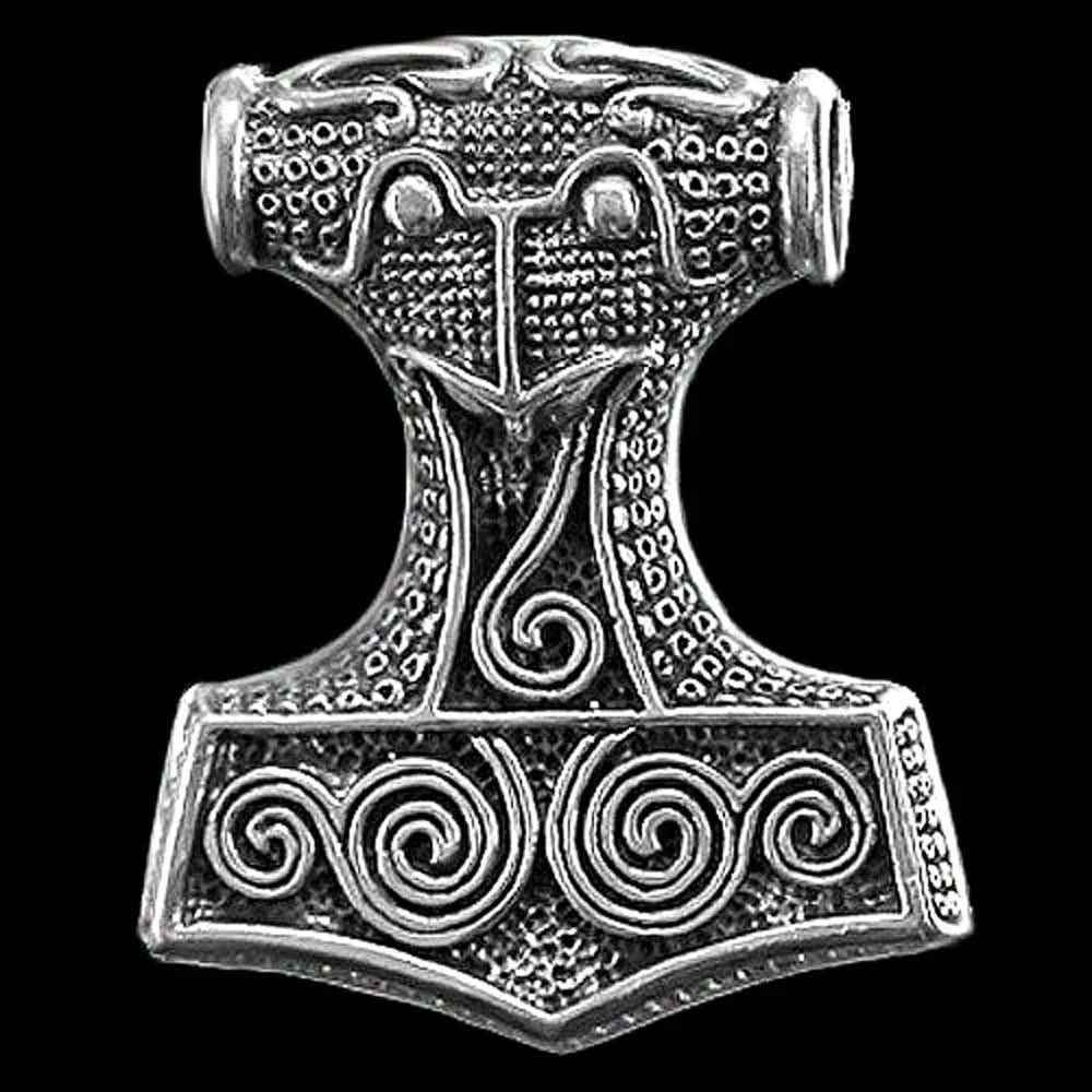 Schonenhammer Schmuck Anhänger 925er Silber - Thorhammer - 54x62 mm