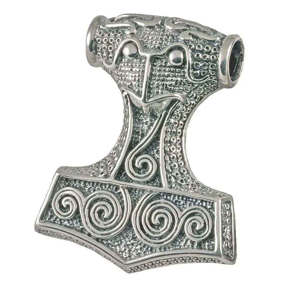 Schonenhammer Schmuck Anhänger 925er Silber - Thorhammer - 54x62 mm