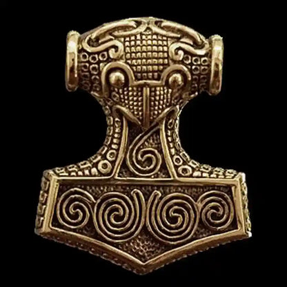Schonenhammer Schmuck Anhänger Bronze - Thorhammer - 38x44mm