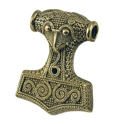 Schonenhammer Bronze Anhänger Schmuck - Thorhammer - 43x 51mm