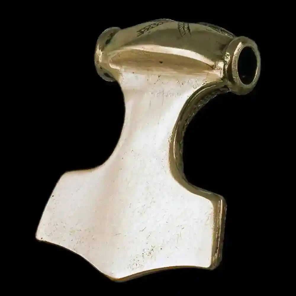 Schonenhammer Bronze Anhänger Schmuck - Thorhammer - 43x 51mm