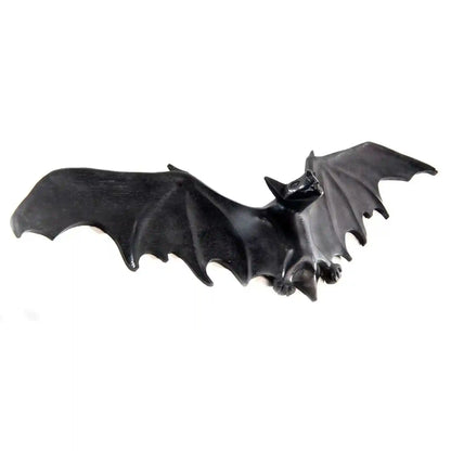 schwarze Fledermaus Wandschmuck Deko handmade geschnitztes Ornament Holzbild - Firma Holzenplotz - Silberketten-Goldketten.de 