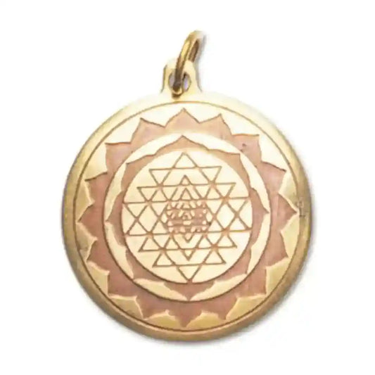 Shri Yantra Anhänger Schmuck - Yantra - 20x23mm - Firma Holzenplotz - Silberketten-Goldketten.de 