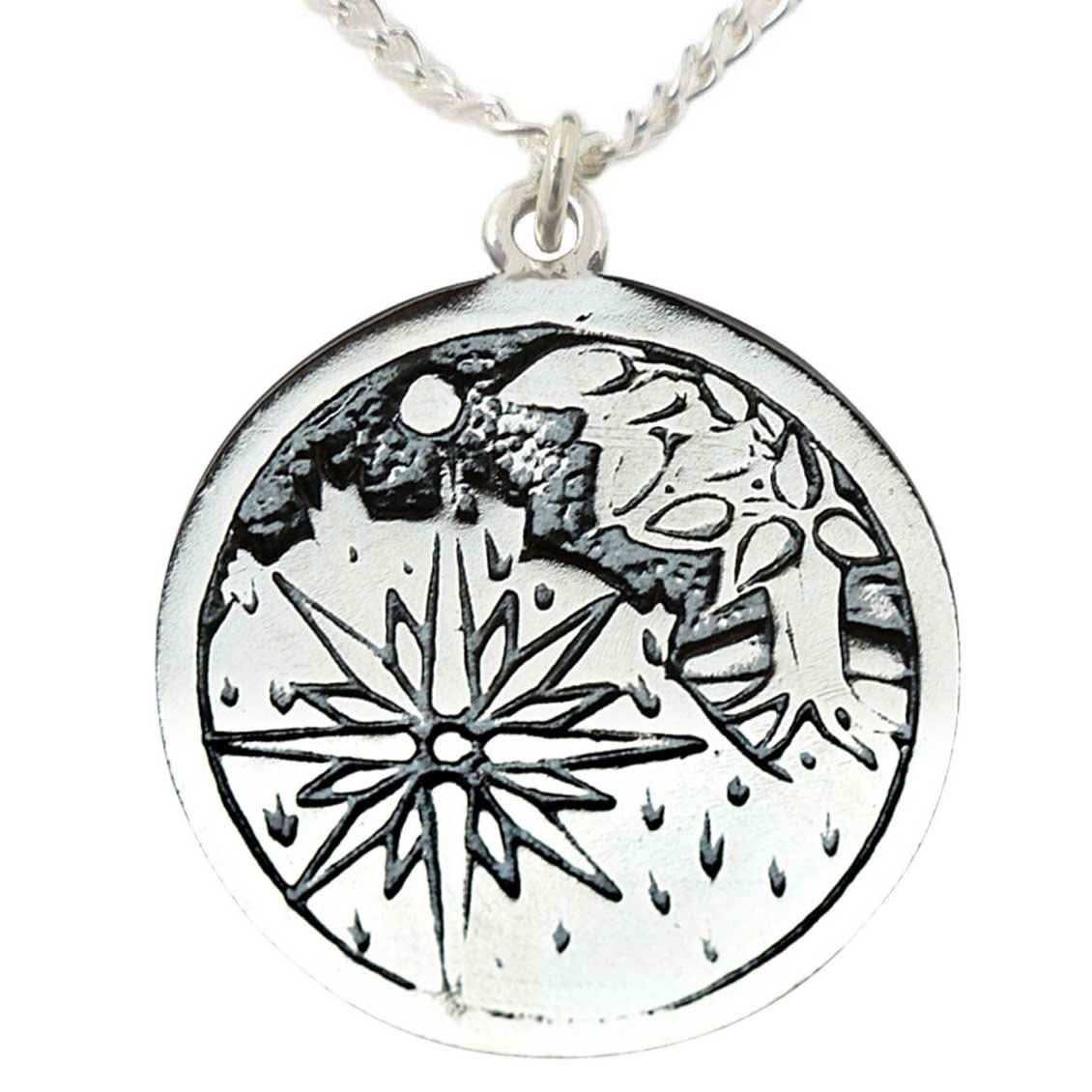 Sidhe Keltische Sternzeichen Anhänger versilbert Kette 17.Mai 8.Juni 2 - Firma Holzenplotz - Silberketten - Goldketten.de