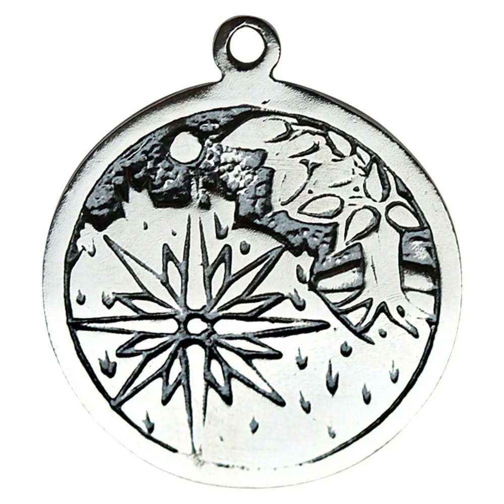 Sidhe Keltische Sternzeichen Anhänger versilbert Kette 17.Mai - 8.Juni 25mm