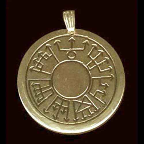 Sieben Siegel der Nacht Anhänger Schmuck 35mm Durchmesser