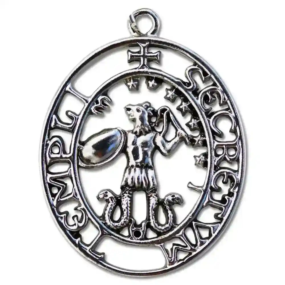 Siegel des Abraxas Anhänger Schmuck - Ankh , Mittelalter - 30x35mm - Firma Holzenplotz - Silberketten-Goldketten.de 