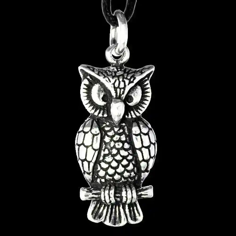 Silberanhänger Eule - Uhu 925er Silber  Schmuck - Vögel - 36x14mm