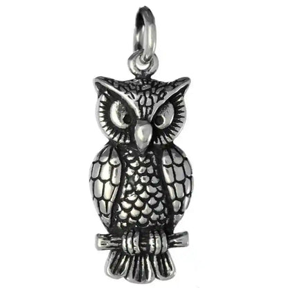 Silberanhänger Eule - Uhu 925er Silber  Schmuck - Vögel - 36x14mm