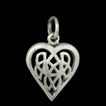 Silberanhänger Keltisches Herz Schmuck 925er Silber - Liebe - 21x14mm - Firma Holzenplotz - Silberketten-Goldketten.de 