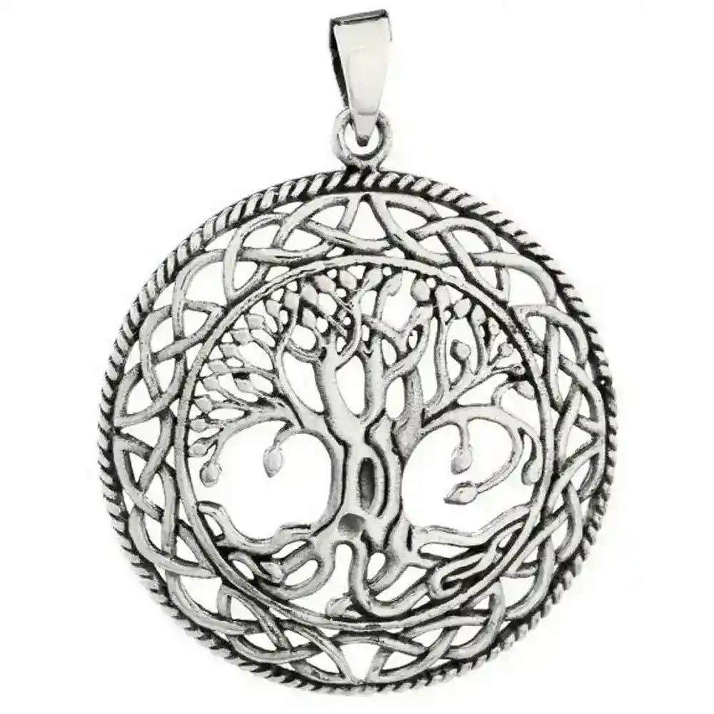 Silberanhänger Lebensbaum Baum 925er Silber - Lebensbaum - 35x45 mm