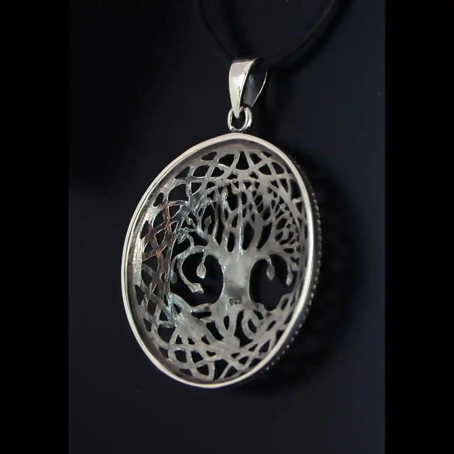 Silberanhänger Lebensbaum Baum 925er Silber - Lebensbaum - 35x45 mm