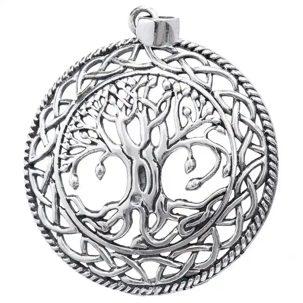 Silberanhänger Lebensbaum Baum 925er Silber - Lebensbaum - 35x45 mm