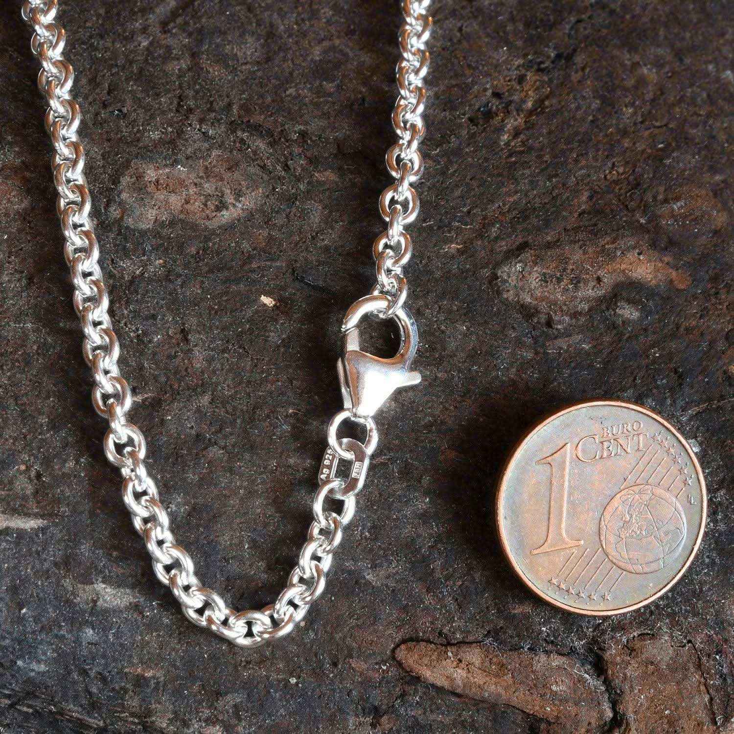 Silberkette Ankerkette Breite 3,2mm - 925 Silber - Firma Holzenplotz - Silberketten-Goldketten.de 