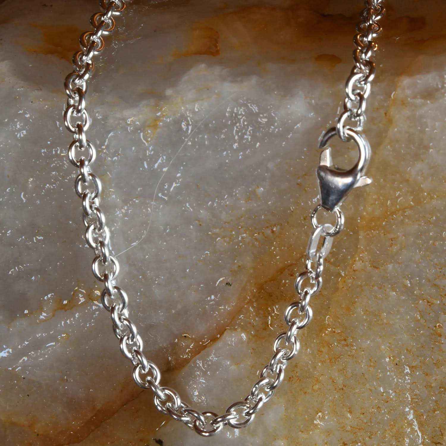 Silberkette Ankerkette Breite 3,2mm - 925 Silber - Firma Holzenplotz - Silberketten-Goldketten.de 