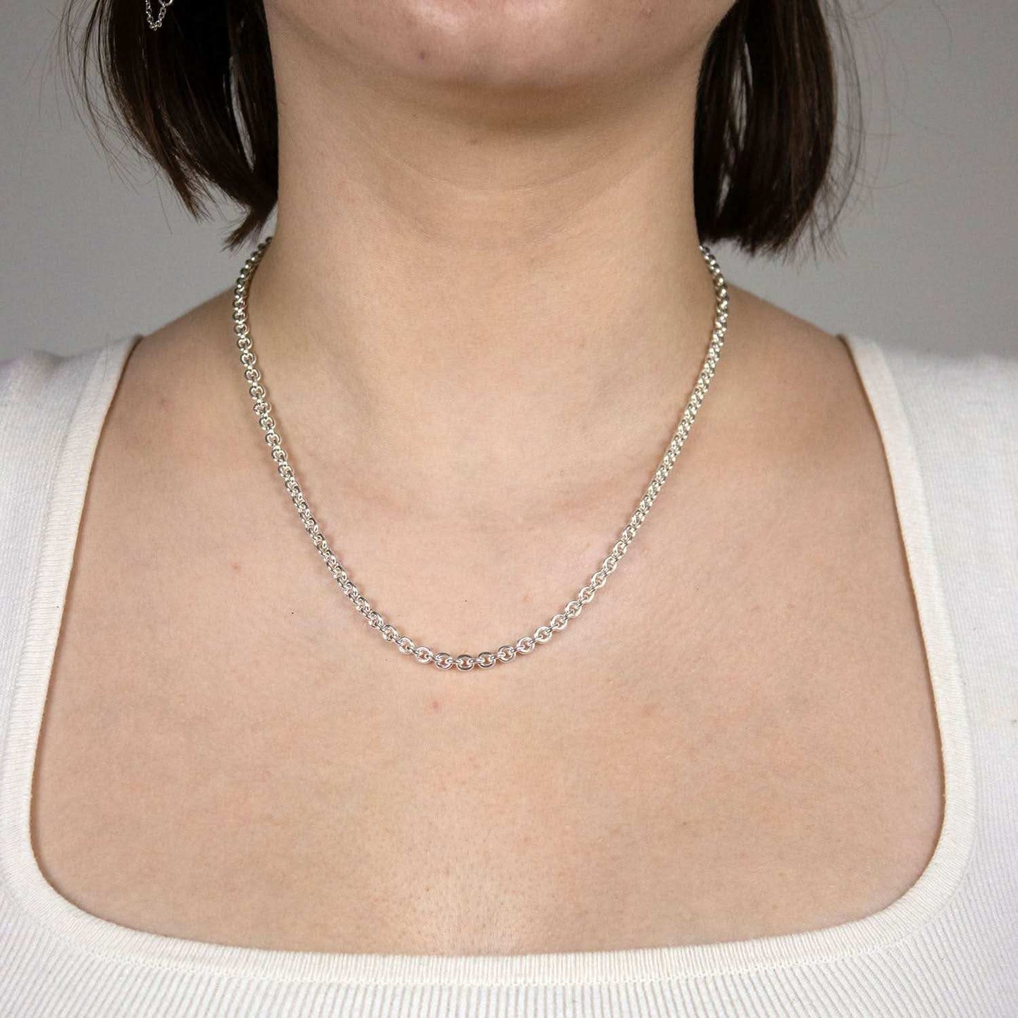 Silberkette Ankerkette Breite 4,0mm - 925 Silber