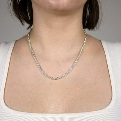 Silberkette Ankerkette Breite 4,0mm - 925 Silber