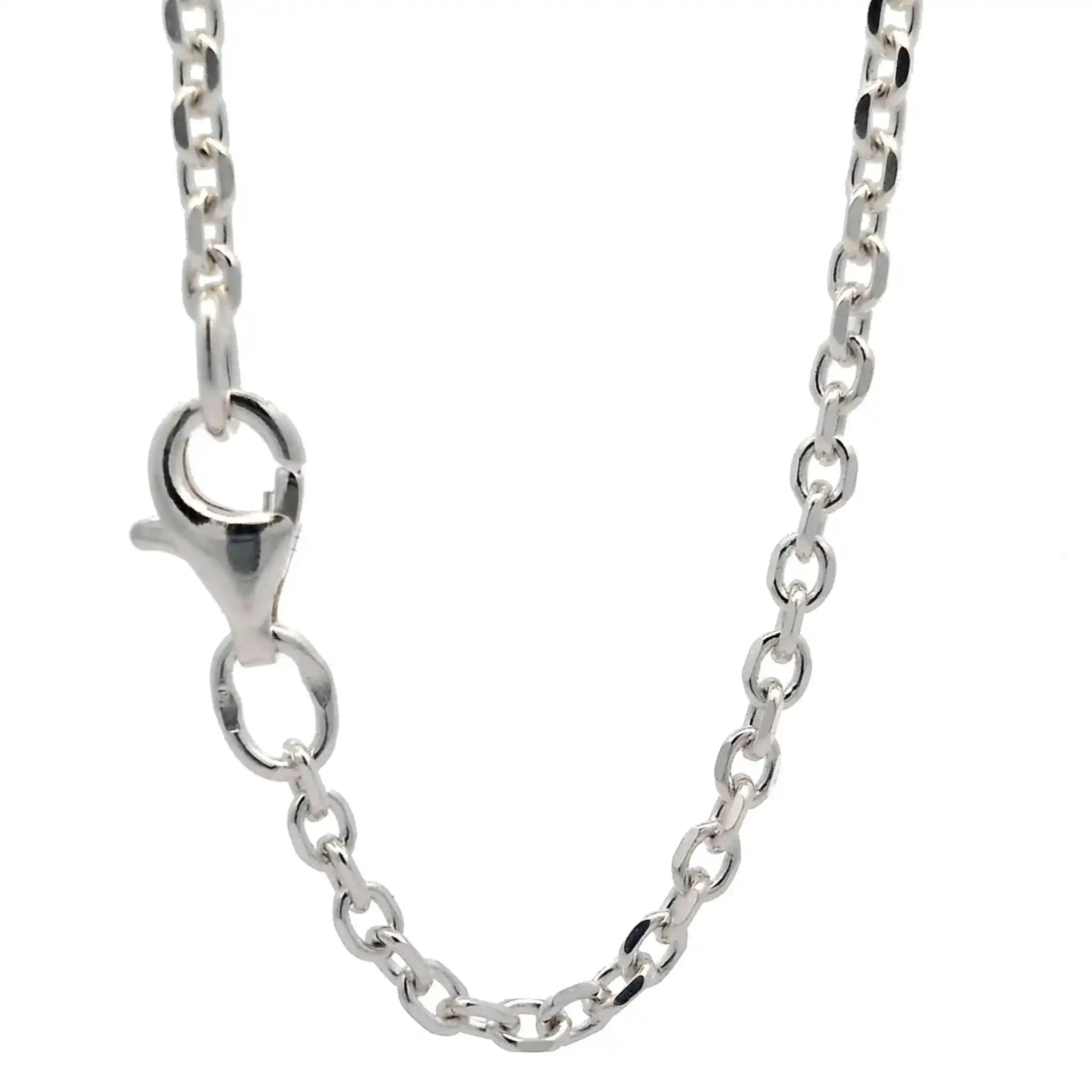 Silberkette Ankerkette diamantiert Halskette 2,0 mm massiv 925 Silber - Firma Holzenplotz - Silberketten - Goldketten.de