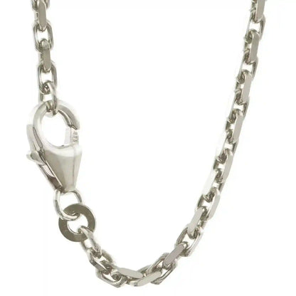 Silberkette Ankerkette diamantiert Halskette 2,1 mm massiv 925 Silber