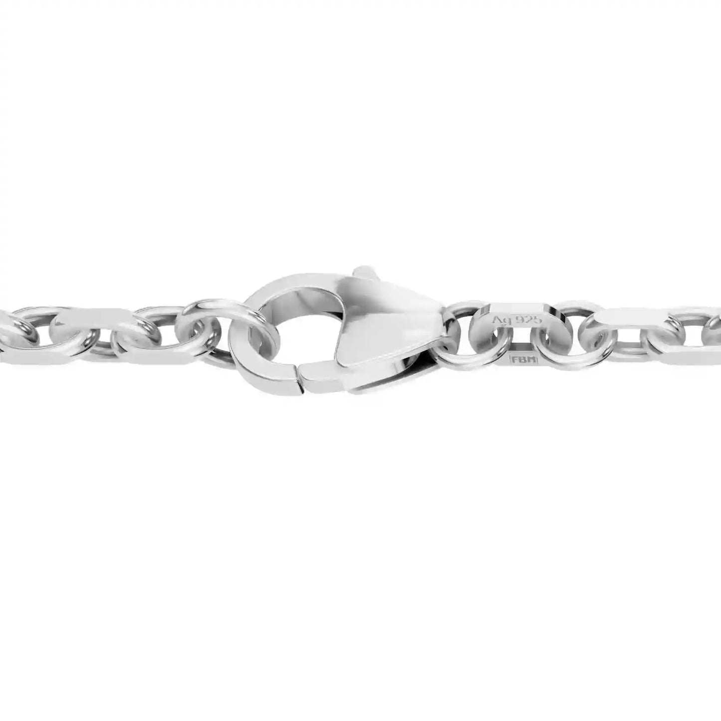 Silberkette Ankerkette diamantiert Halskette 2,5 mm massiv 925 Silber