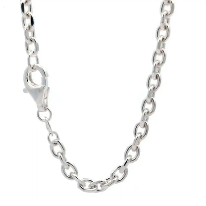Silberkette Ankerkette diamantiert Halskette 3,0 mm massiv 925 Silber